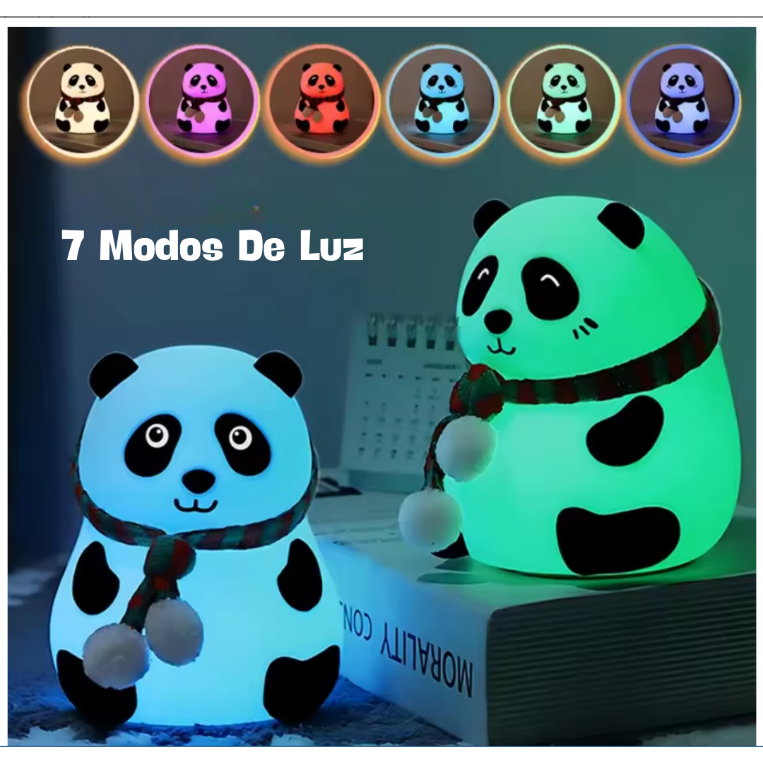 PandyLight™ – Lámpara Panda con Luz Cálida y RGB