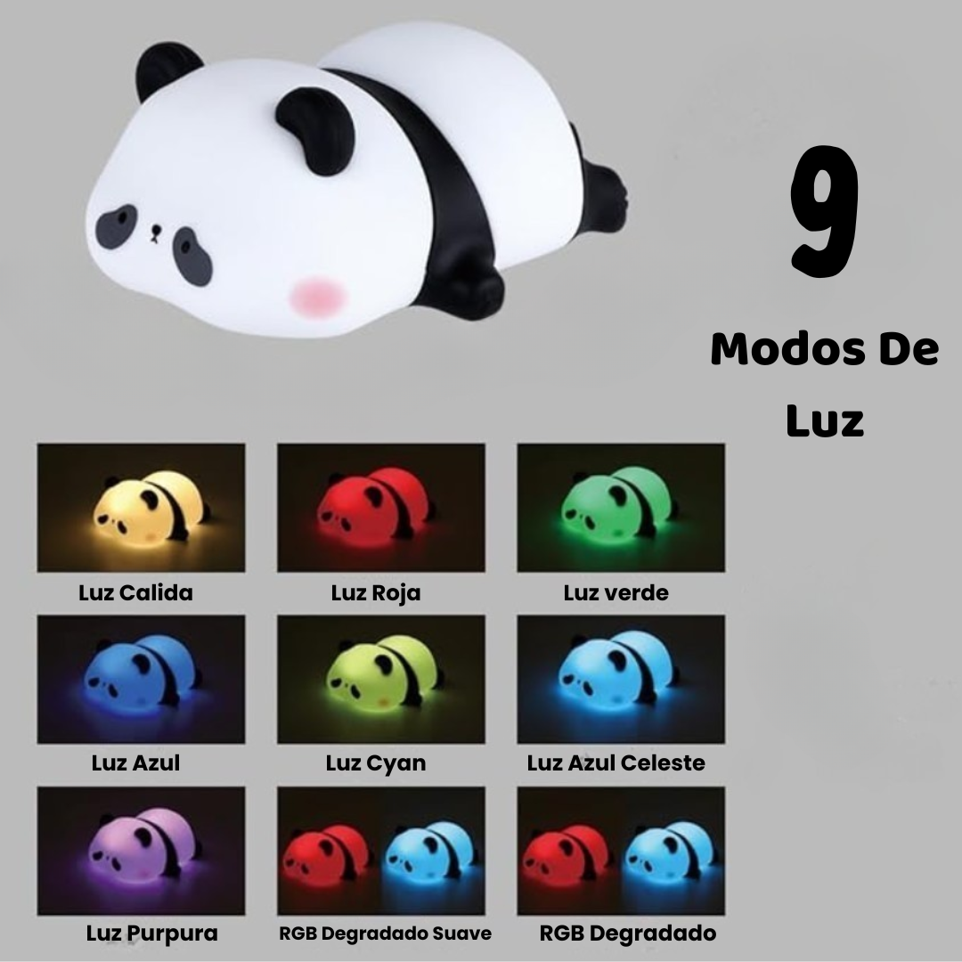 PandyLight™ – Lámpara Panda con Luz Cálida y RGB