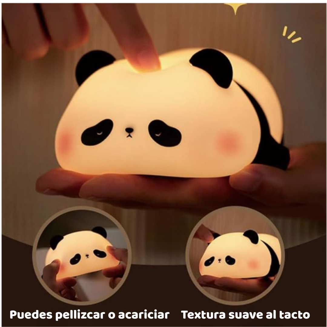 PandyLight™ – Lámpara Panda con Luz Cálida y RGB