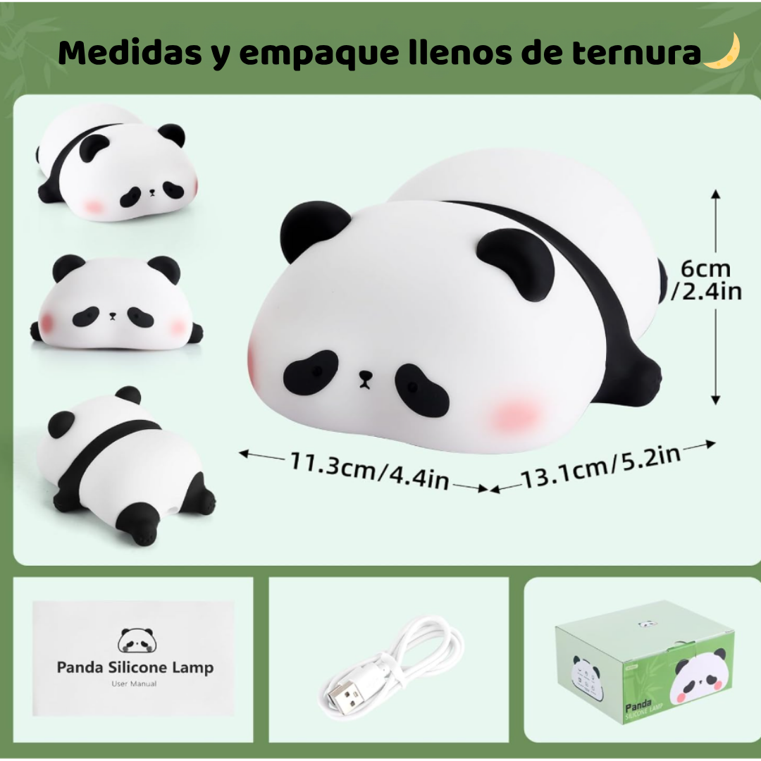 PandyLight™ – Lámpara Panda con Luz Cálida y RGB